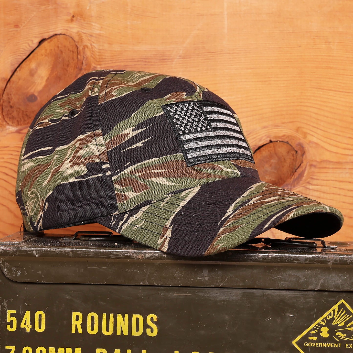 Tiger Stripe American Flag Hat | Made In America