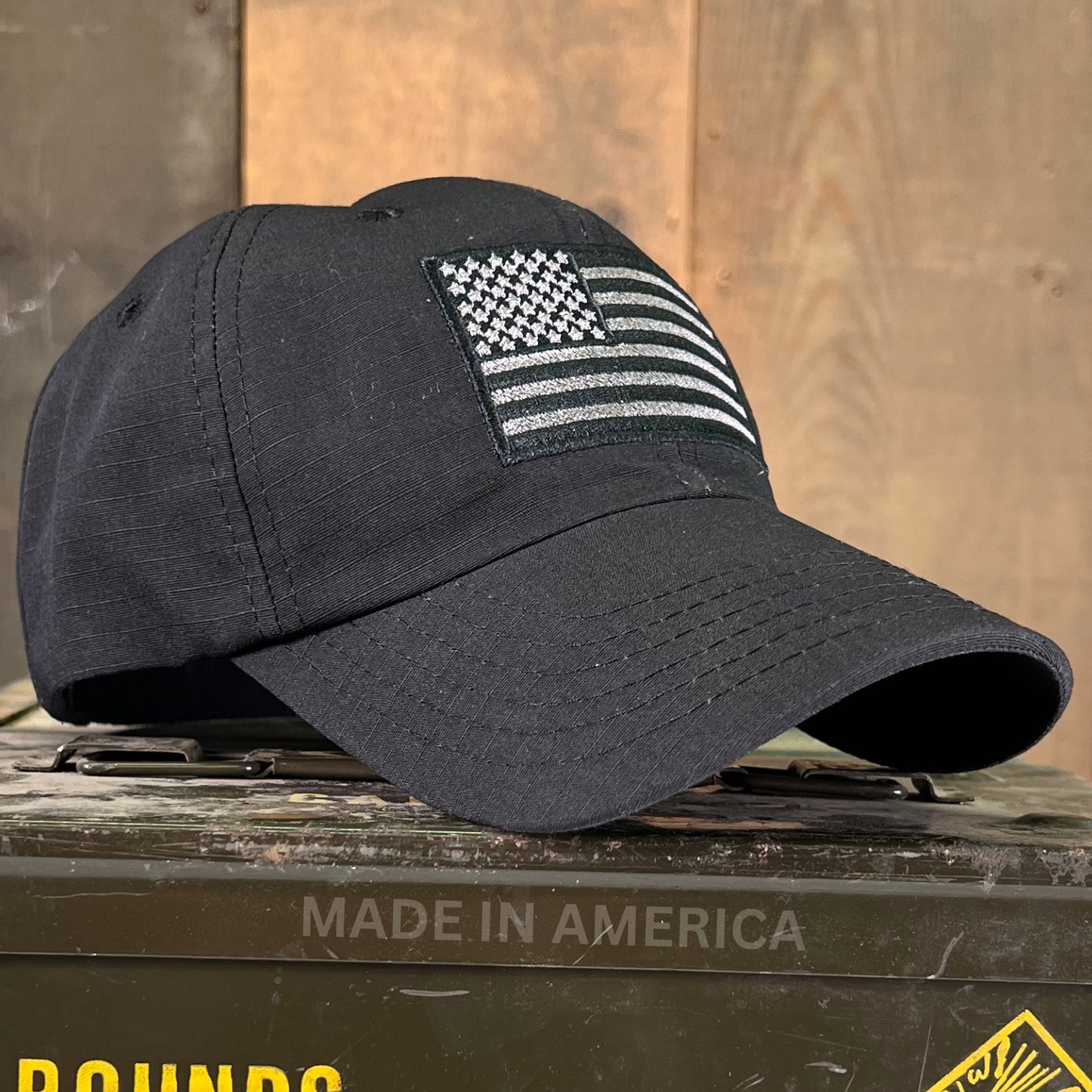 American Flag Hat | All Black | USA Made