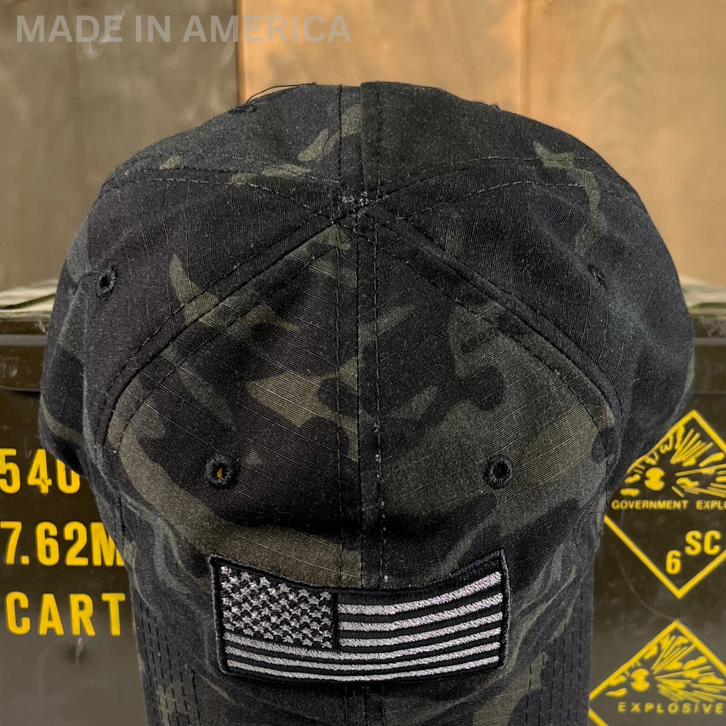 Black Multicam | American Flag Hat